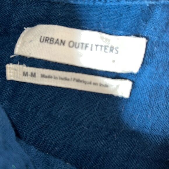 URBAN OUTFITTERS Biscay Blue Gauzy Blouse-M - Picture 9 of 11